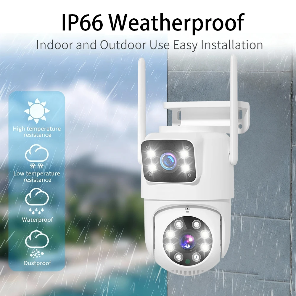 8MP PTZ Video Surveillance System 8CH WiFi NVR CCTV Security Camera Dome WIFI Auto Tracking Kit Two Way Audio Waterproof Rotate