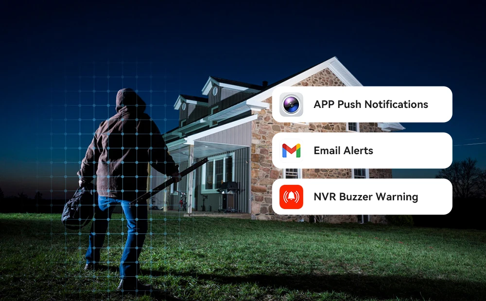 ASECAM 8MP 4K Security Camera System Outdoor Audio CCTV NVR AI Humanoid Detection Color Night Video Surveillance Camera Kit