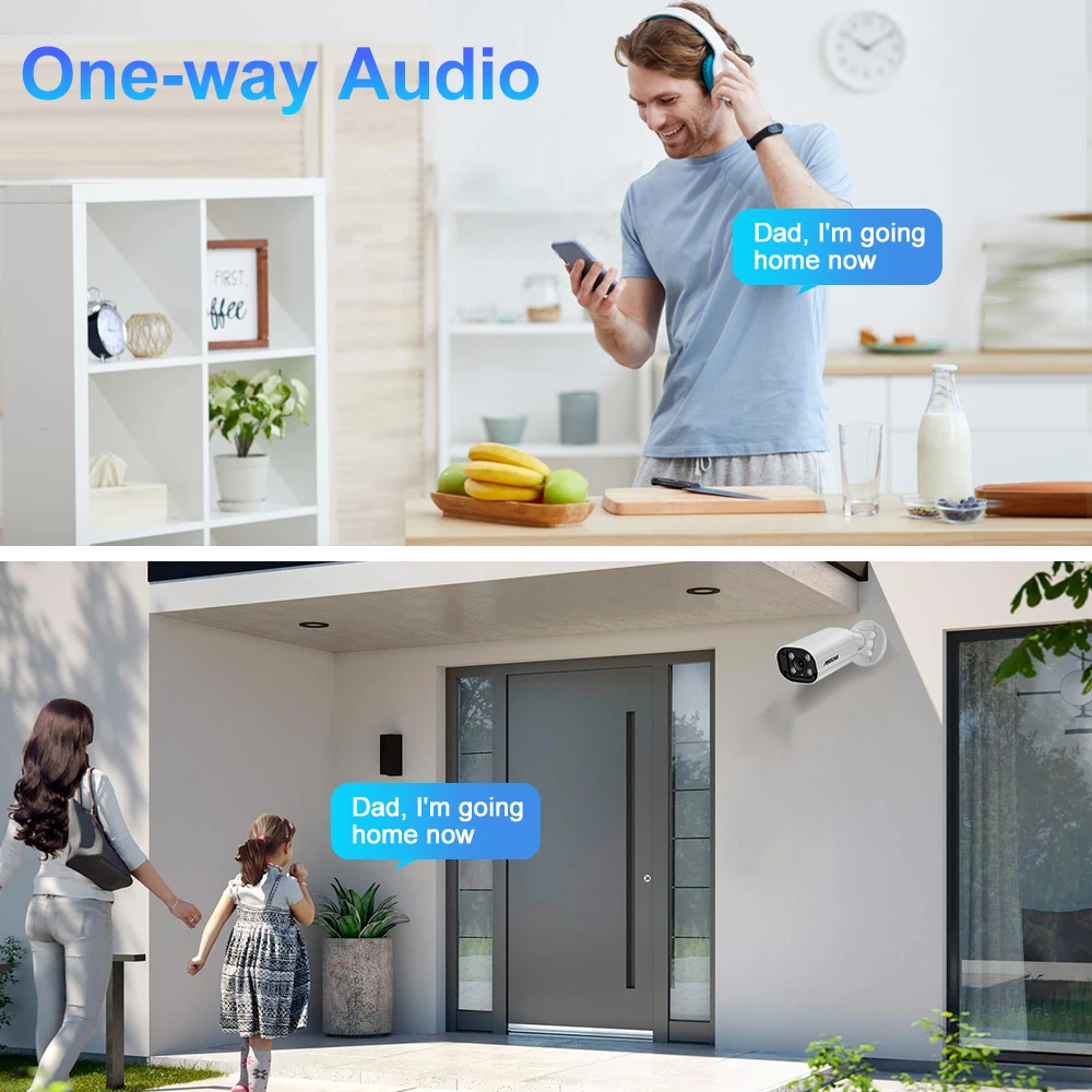 ASECAM 8MP 4K Security Camera System Outdoor Audio CCTV NVR AI Humanoid Detection Color Night Video Surveillance Camera Kit