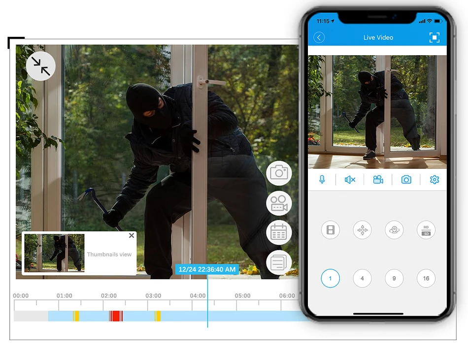 ASECAM 8MP 4K Security Camera System Outdoor Audio CCTV NVR AI Humanoid Detection Color Night Video Surveillance Camera Kit