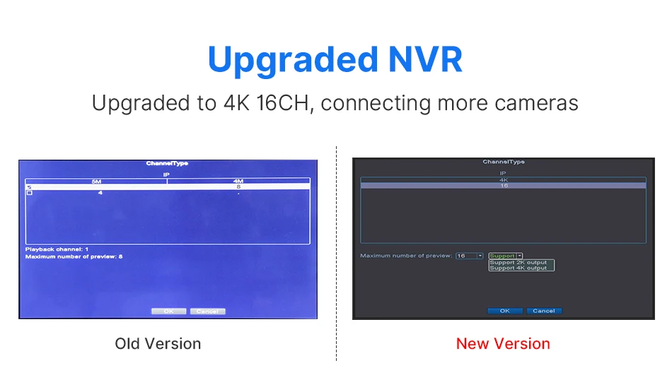 Hiseeu 4K 8MP POE Security Camera System AI Face Detection 8 Port NVR H.265 Home Waterproof CCTV Surveillance IP Camera Kit