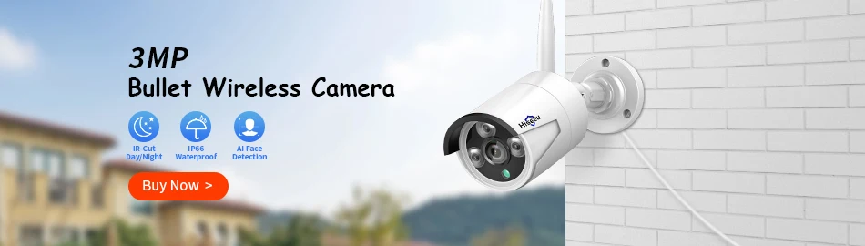 Hiseeu 5MP WiFi Video Surveillance Camera System 10CH P2P NVR Motion Audio Set Outdoor IR Night Vision CCTV Camera Security Kit