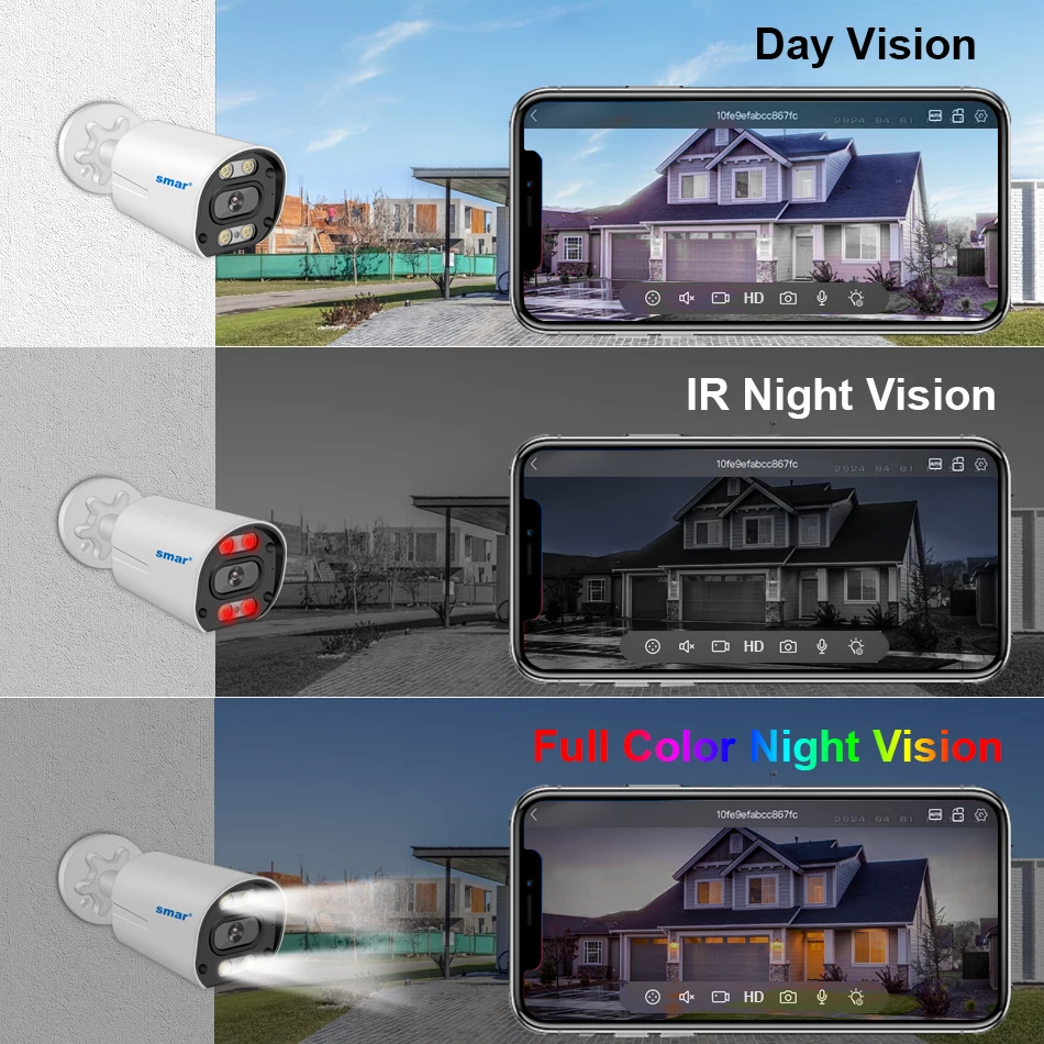 8MP Security Camera System 4K POE NVR Video Surveillance Kit  5MP 4MP Audio Ai Face Detect Color Night Vision IP CCTV Camera Set