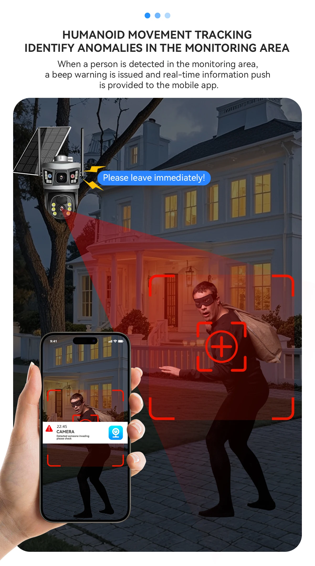 V380 Dual Lens 4G Camera Solar PIR Human Detection Night Vision Waterproof Security Video IP Camara 6MP 4K Battery CCTV Monitor