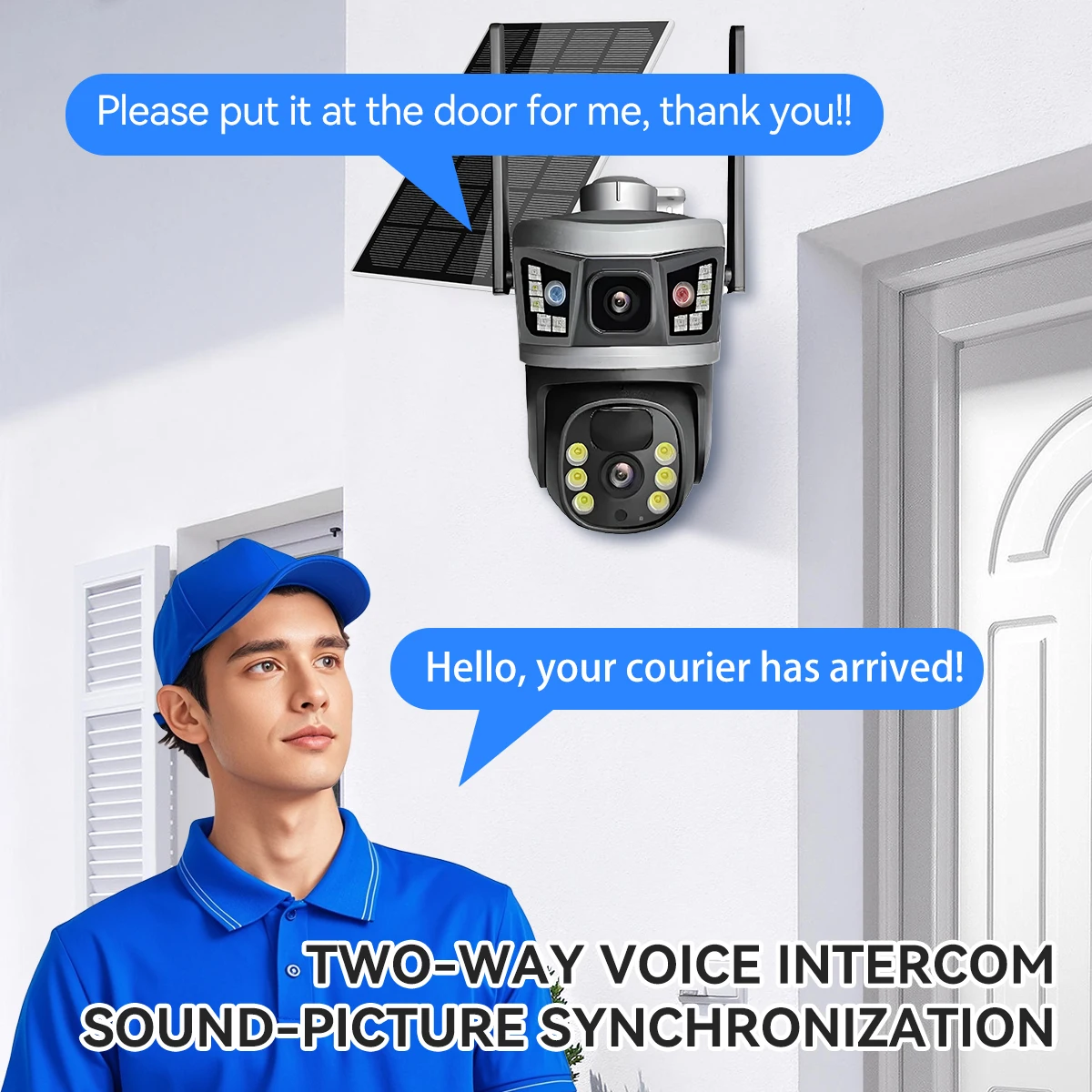 V380 Dual Lens 4G Camera Solar PIR Human Detection Night Vision Waterproof Security Video IP Camara 6MP 4K Battery CCTV Monitor