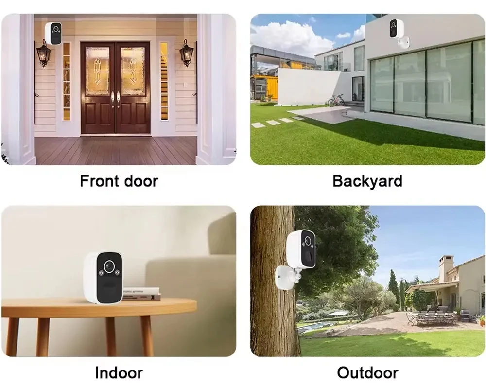 Smart 5MP 4.39 Inch Touch Screen 4CH Mini Wireless NVR Kit Security Solar Battery IP Camera Indoor/Outdoor WiFi EseeCloud System