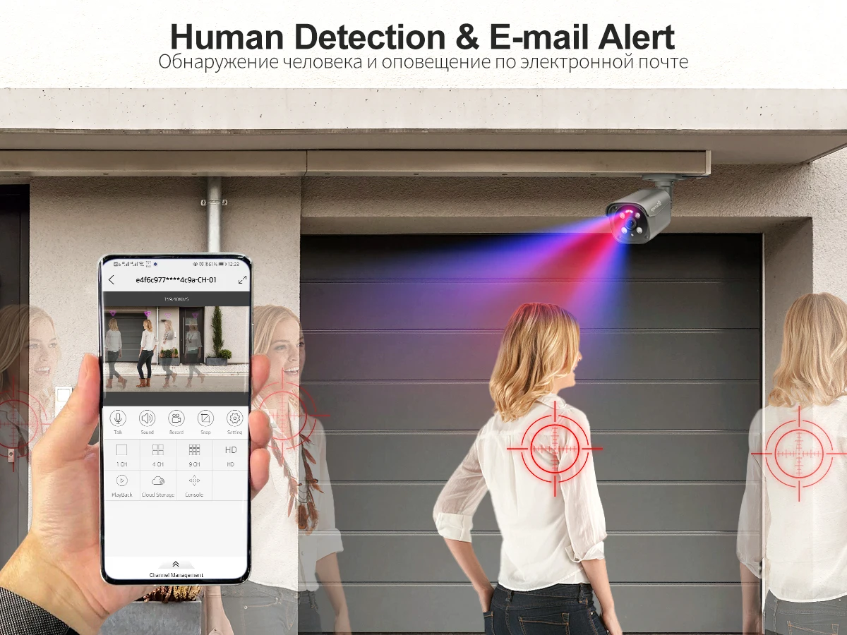 Techage 16CH 8MP 5MP POE Surveillance Camera CCTV System Camera H.265 4K Two-way Audio NVR Human Face Recognition Security Set