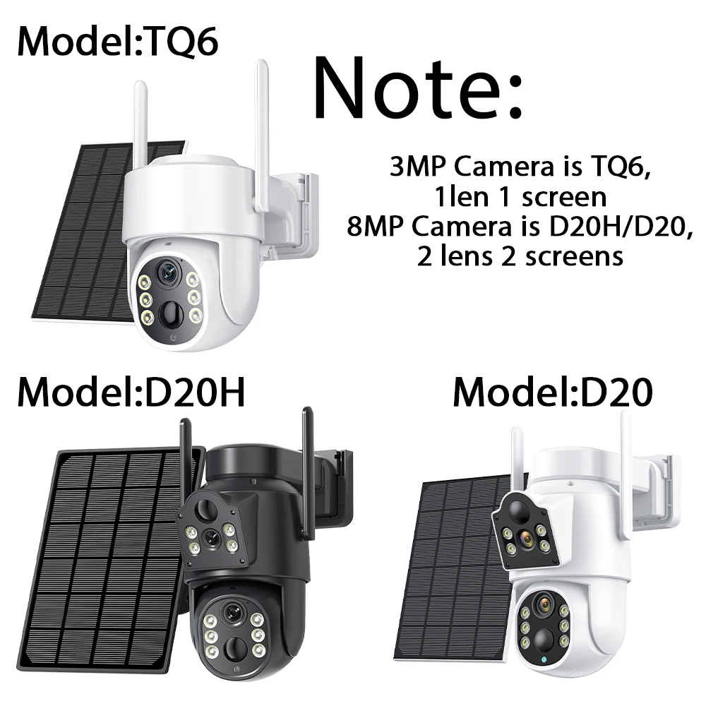 8MP 4K Solar Wifi Outdoor Camera Dual Lens ICSEE Wireless Home Surveillance Camera 7800mAh Battery 365 Days Standby Security CAM 8MP 4K Solar Wifi Outdoor Camera Dual Lens ICSEE Wireless Home Surveillance Camera 7800mAh Battery 365 Days Standby Security CAM