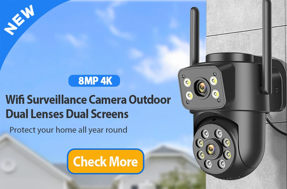 8MP 4K Solar Wifi Outdoor Camera Dual Lens ICSEE Wireless Home Surveillance Camera 7800mAh Battery 365 Days Standby Security CAM 8MP 4K Solar Wifi Outdoor Camera Dual Lens ICSEE Wireless Home Surveillance Camera 7800mAh Battery 365 Days Standby Security CAM