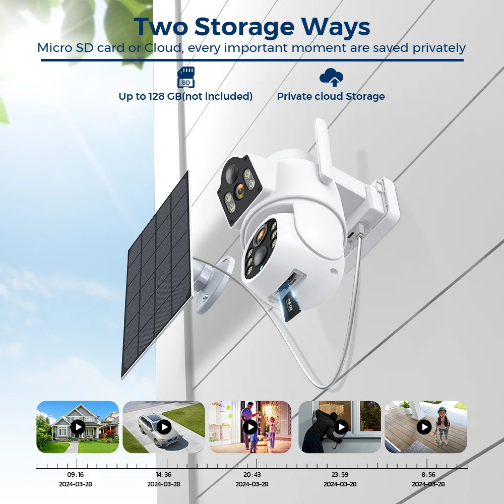 8MP 4K Solar Wifi Outdoor Camera Dual Lens ICSEE Wireless Home Surveillance Camera 7800mAh Battery 365 Days Standby Security CAM 8MP 4K Solar Wifi Outdoor Camera Dual Lens ICSEE Wireless Home Surveillance Camera 7800mAh Battery 365 Days Standby Security CAM