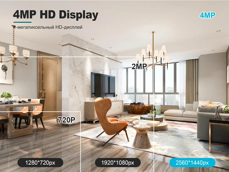 Techage 8CH HD 4MP POE Surveillance Camera CCTV Security System H.265 Face Detect Outdoor Two-way Audio IP Camera P2P Video NVR