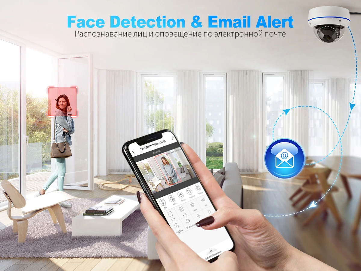 Techage H.265 5MP 8CH POE Camera System One-way Audio Vandalproof Camera Metal Indoor CCTV Video Security Surveillance Kit P2P