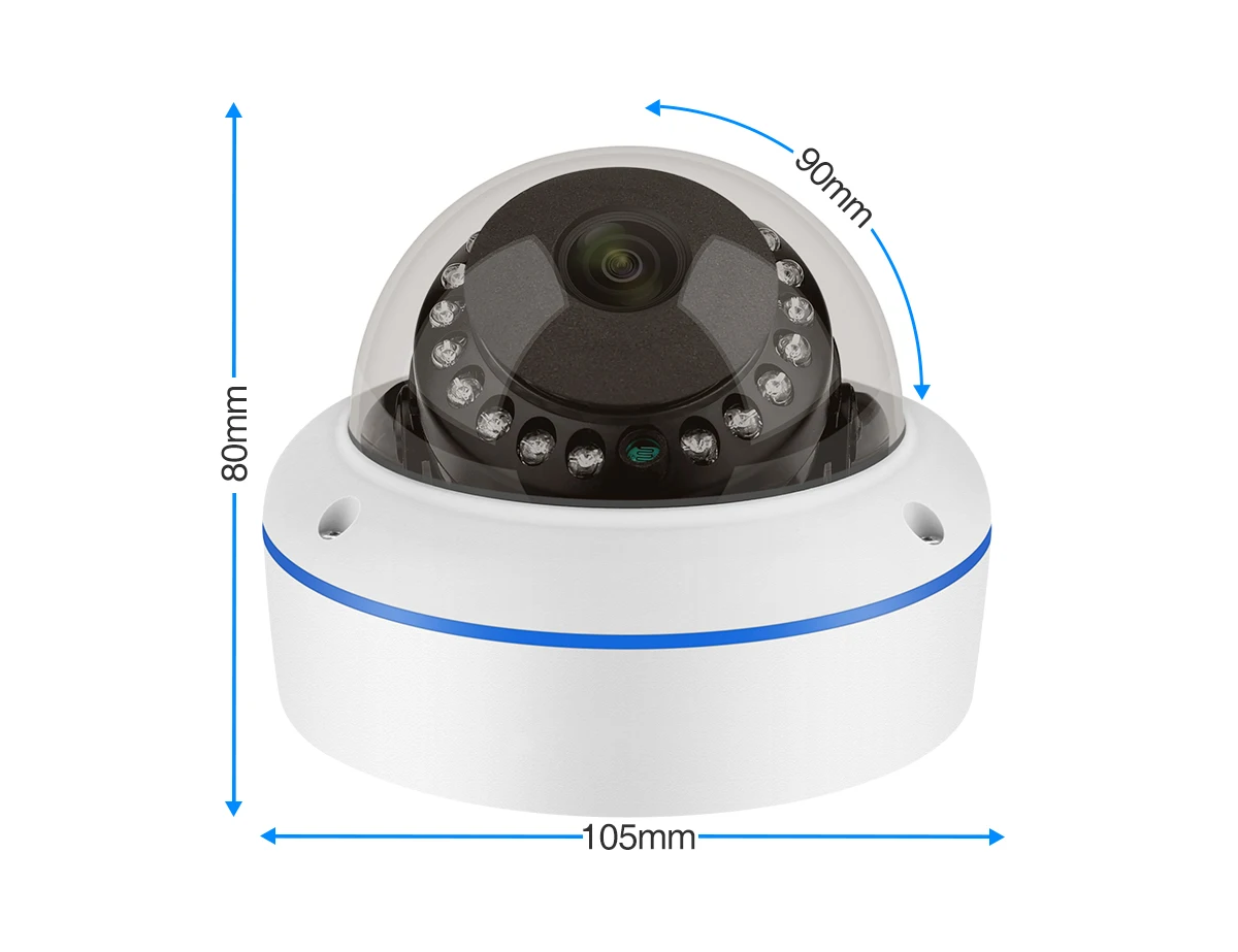 Techage H.265 5MP 8CH POE Camera System One-way Audio Vandalproof Camera Metal Indoor CCTV Video Security Surveillance Kit P2P