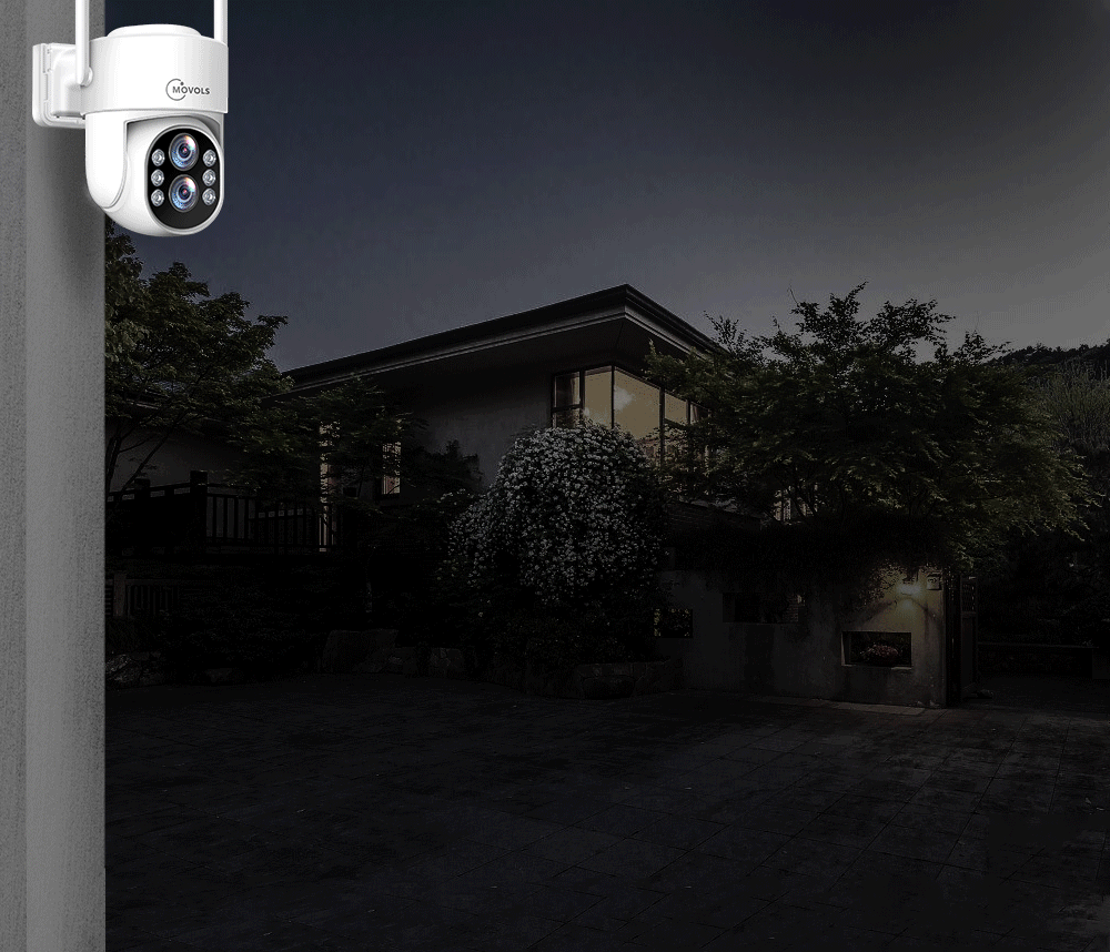 Movols 3MP Wireless Security Camera System 10X Optical Zoom Two Way Audio WIFI PTZ Camera 8CH NVR Kit Video Surveillance System