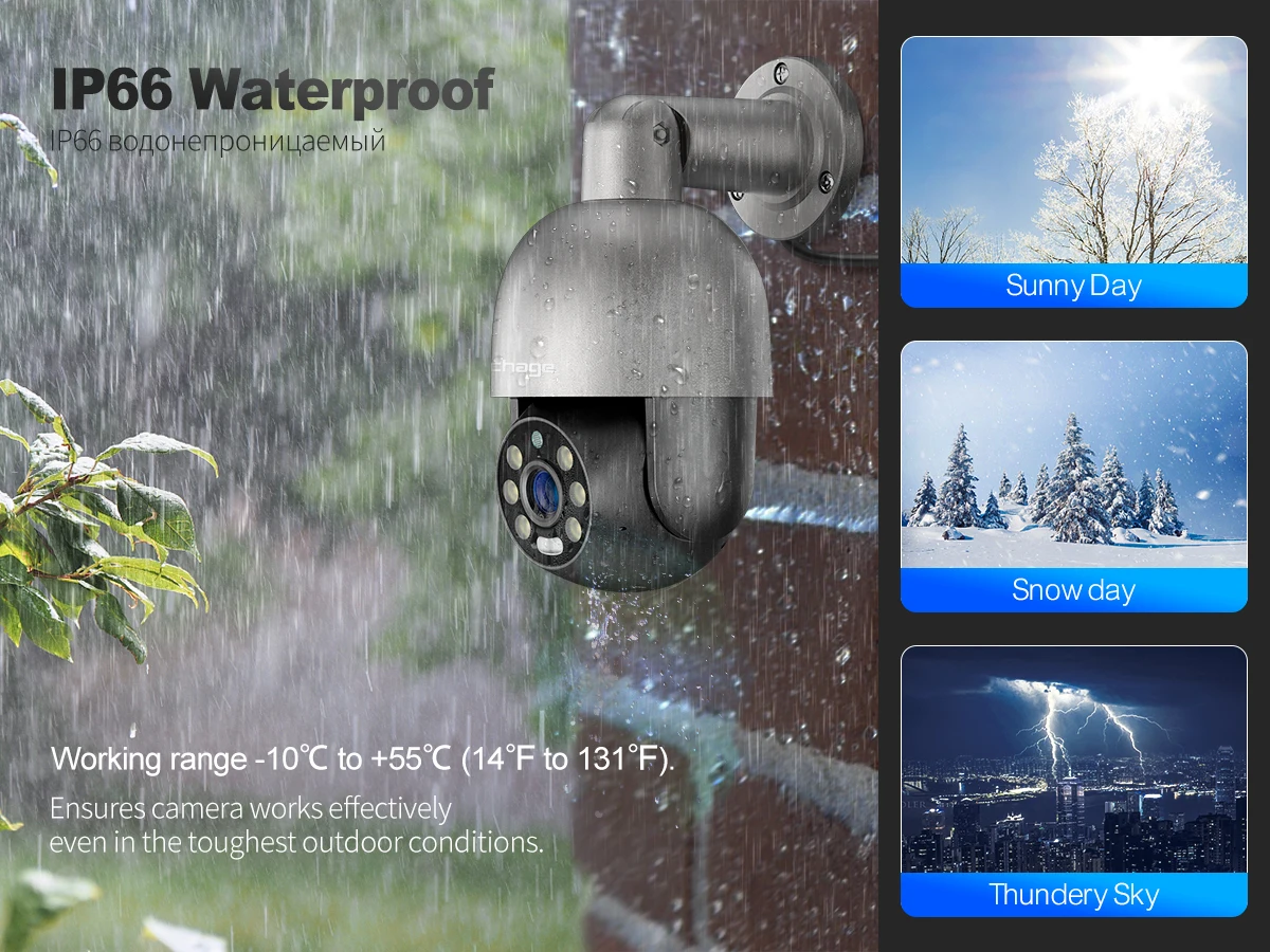 Techage 8CH 4K 5MP 8MP PTZ Security POE IP Camera System Outdoor AI Human Detection Two Way Audio Video Surveillance Camera Kit