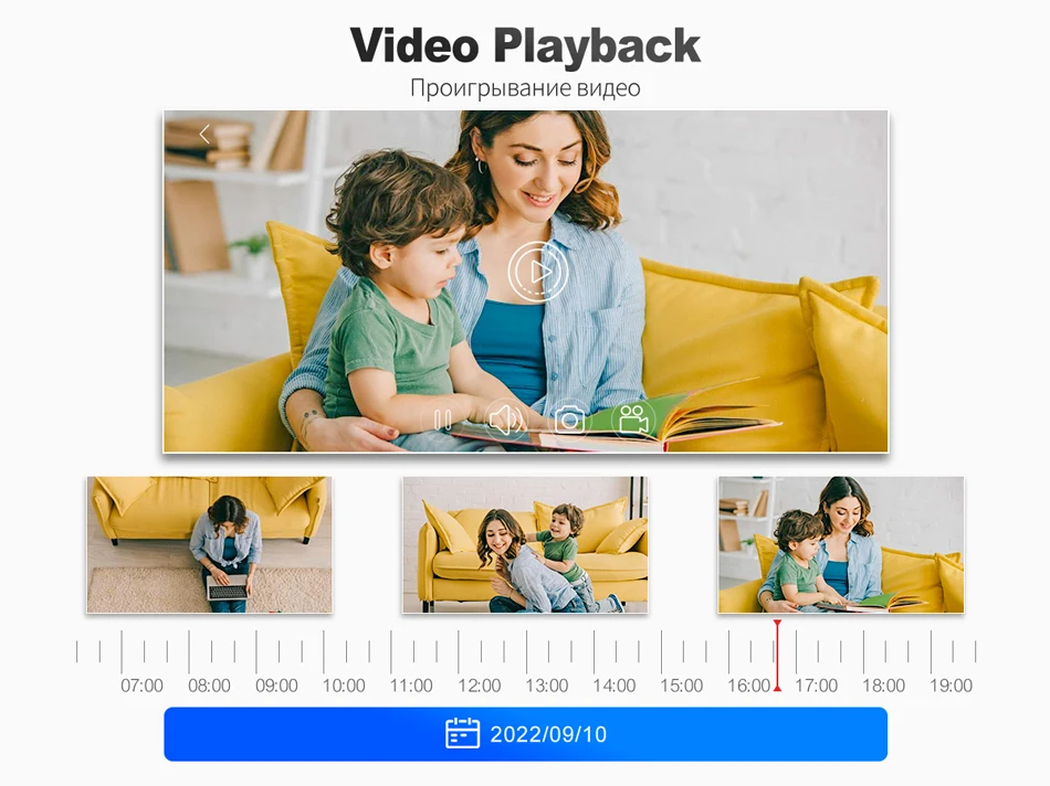 Techage 8CH 4K 5MP 8MP PTZ Security POE IP Camera System Outdoor AI Human Detection Two Way Audio Video Surveillance Camera Kit