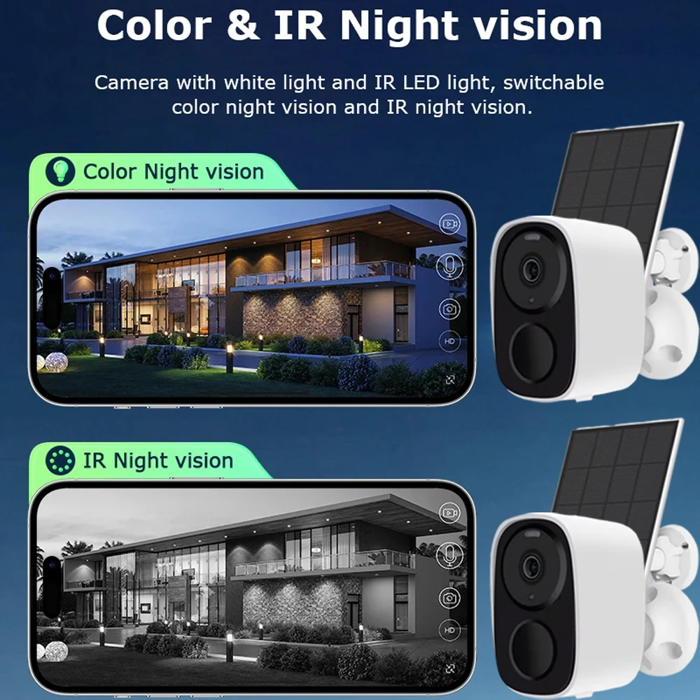 16CH NVR 5MP Wireless Solar Camera System Kit Outdoor WiFi Solar Security Camera Set Two-Way Talk PIR Detection EseeCloud IP Pro