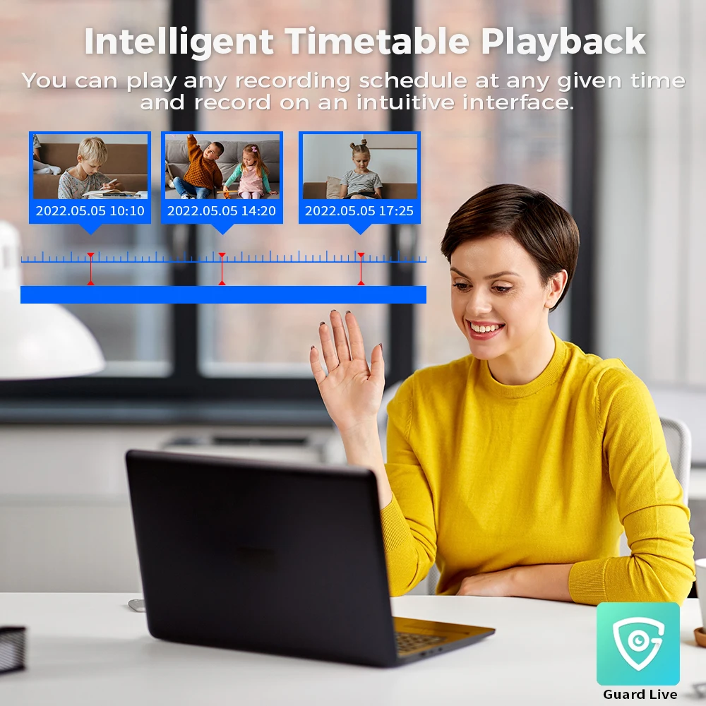 Hiseeu 8CH AHD Camera Security System Kits 5MP Home Surveillance Cameras DVR Set Face Detect Night Vision Guard Live APP