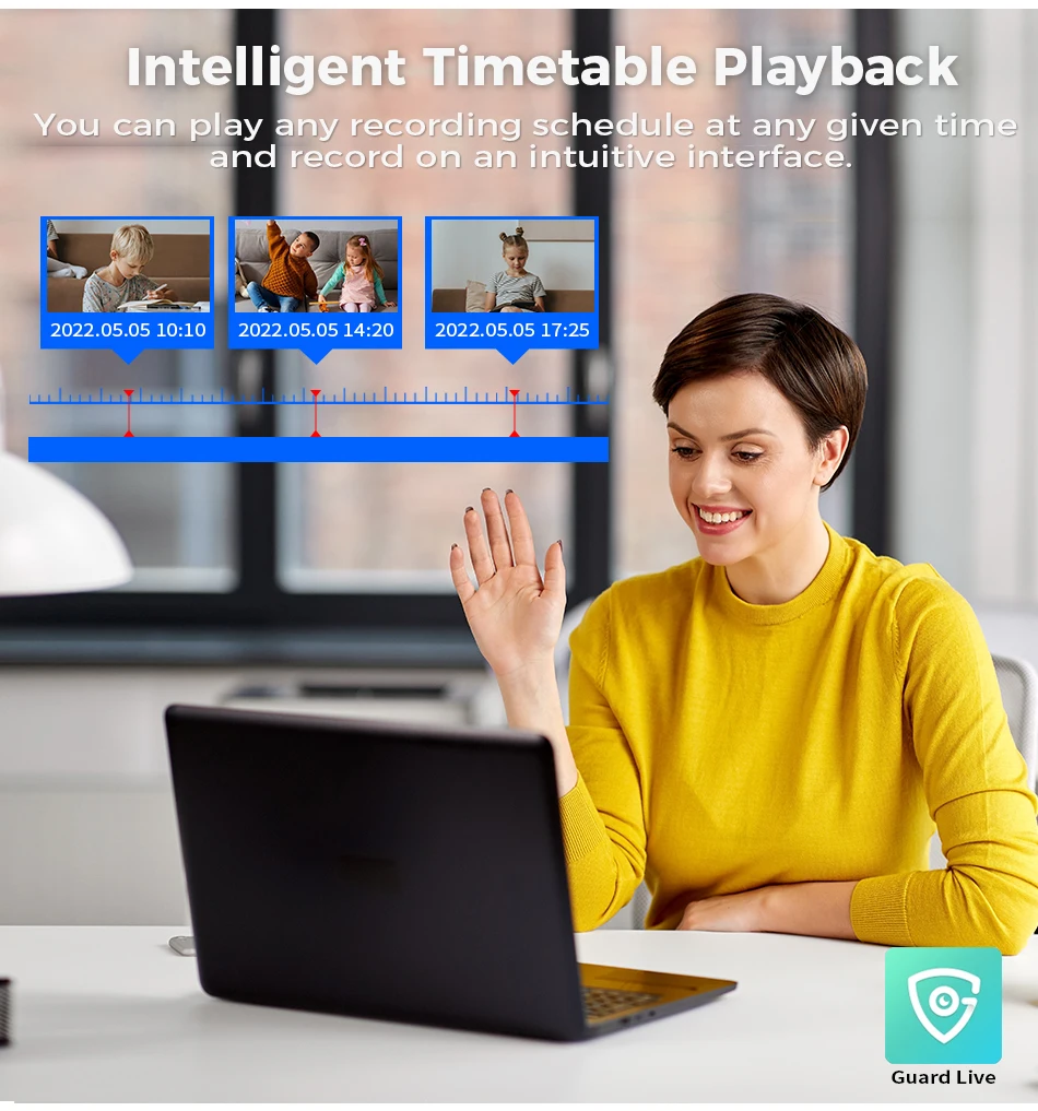 Hiseeu 8CH AHD Camera Security System Kits 5MP Home Surveillance Cameras DVR Set Face Detect Night Vision Guard Live APP