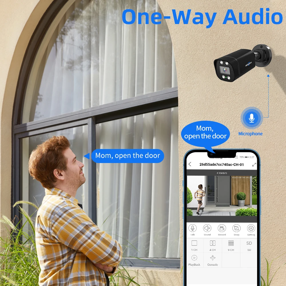 Hiseeu 8CH AHD Camera Security System Kits 5MP Home Surveillance Cameras DVR Set Face Detect Night Vision Guard Live APP