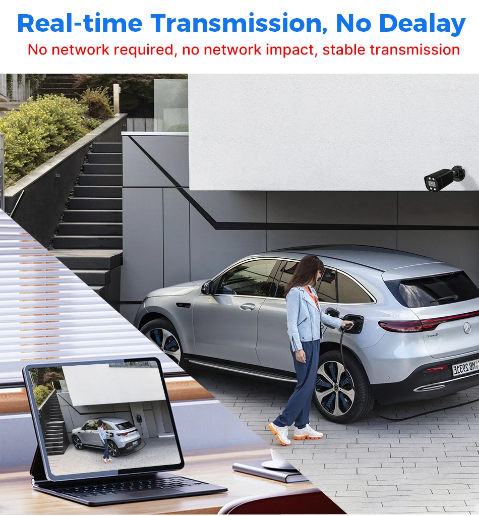 Hiseeu 8CH AHD Camera Security System Kits 5MP Home Surveillance Cameras DVR Set Face Detect Night Vision Guard Live APP