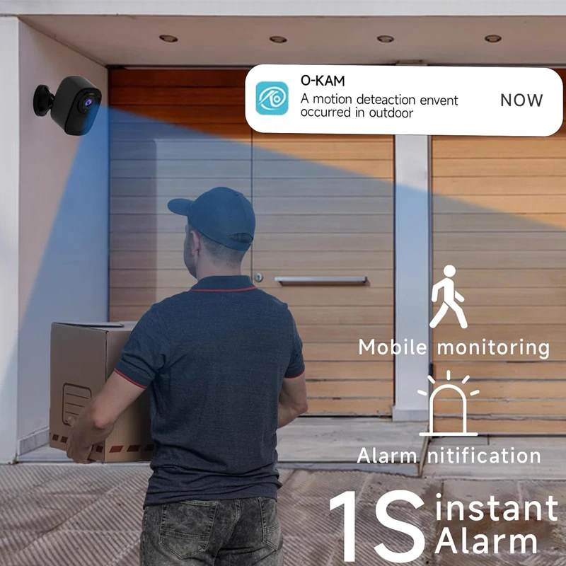 Security Cameras Wireless Outdoor, 2K Battery Powered WiFi Camera AI Motion Siren Spotlight, Color Night Vision, IP66 Waterproof Security Cameras Wireless Outdoor, 2K Battery Powered WiFi Camera AI Motion Siren Spotlight, Color Night Vision, IP66 Waterproof