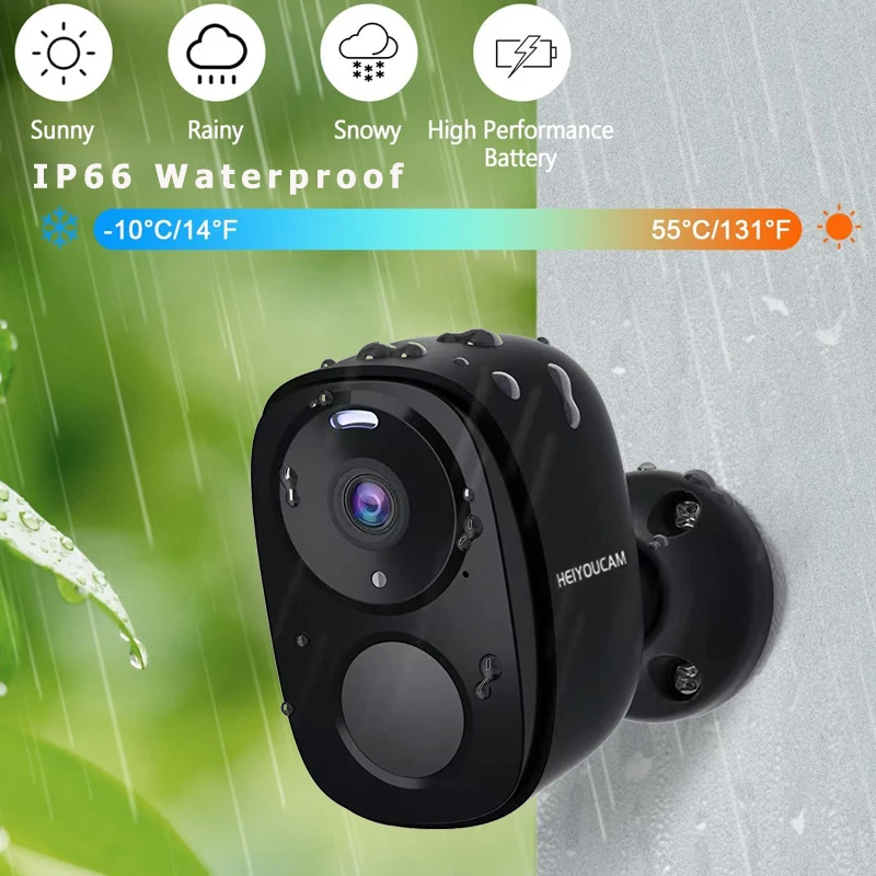 Security Cameras Wireless Outdoor, 2K Battery Powered WiFi Camera AI Motion Siren Spotlight, Color Night Vision, IP66 Waterproof Security Cameras Wireless Outdoor, 2K Battery Powered WiFi Camera AI Motion Siren Spotlight, Color Night Vision, IP66 Waterproof