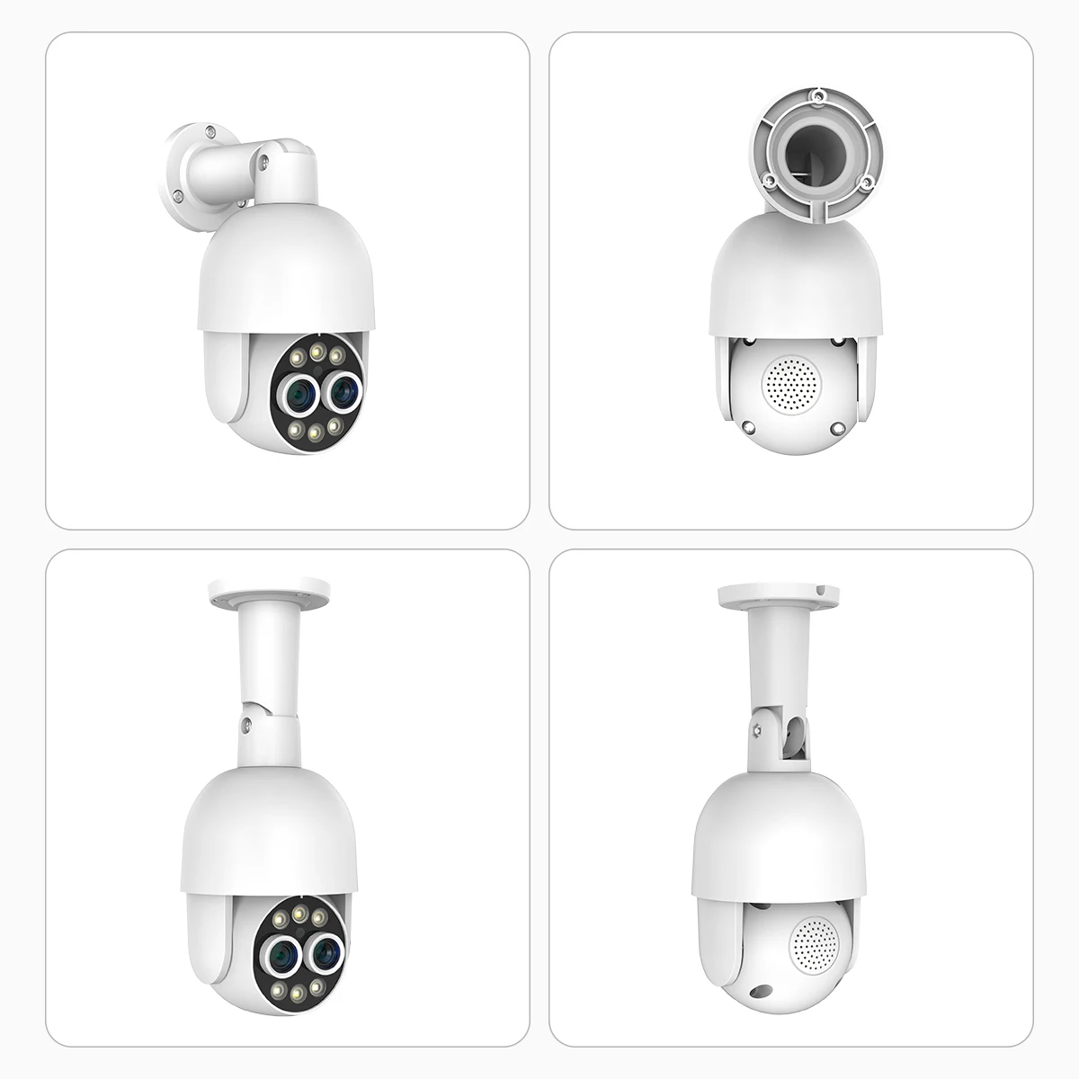 Techage 16CH 8MP Dual Lens PTZ POE Camera System 8X Mix Zoom Human Detected Auto Track Two-way Audio CCTV Video Surveillance Set