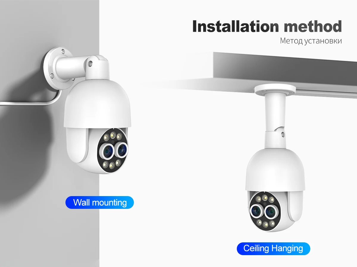 Techage 16CH 8MP Dual Lens PTZ POE Camera System 8X Mix Zoom Human Detected Auto Track Two-way Audio CCTV Video Surveillance Set