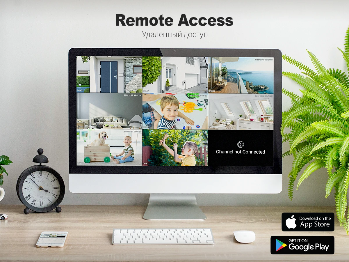 Techage 16CH 8MP Dual Lens PTZ POE Camera System 8X Mix Zoom Human Detected Auto Track Two-way Audio CCTV Video Surveillance Set