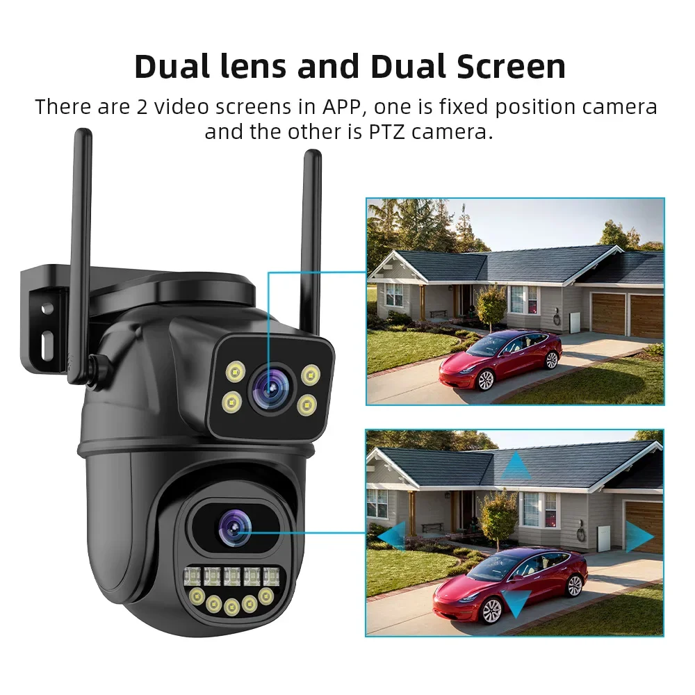BELIA 4K 8MP WiFi Surveillance Camera, Dual Lens, 4X Digital Zoom, AI Human Detect, ONVIF, Outdoor Security PTZ IP Cameras BELIA 4K 8MP WiFi Surveillance Camera, Dual Lens, 4X Digital Zoom, AI Human Detect, ONVIF, Outdoor Security PTZ IP Cameras