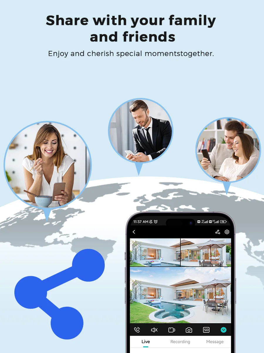 12MP Outdoors Wifi Camera 6K HD Triple Lens Triple Screens PTZ IP Security Camera Human Auto Tracking Waterproof CCTV Cam ICSEE