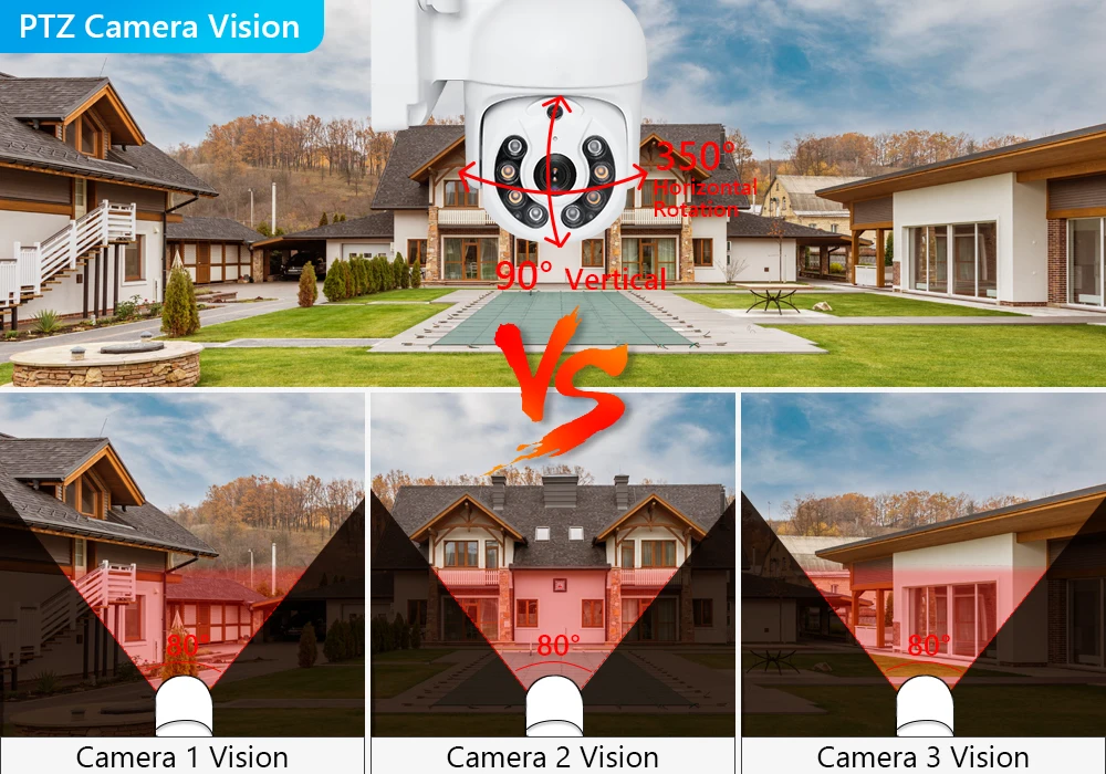 Movols H.265 3MP 5MP Wireless CCTV System Two Way Audio Waterproof PTZ WIFI IP Security Camera 10CH NVR Video Surveillance Kit