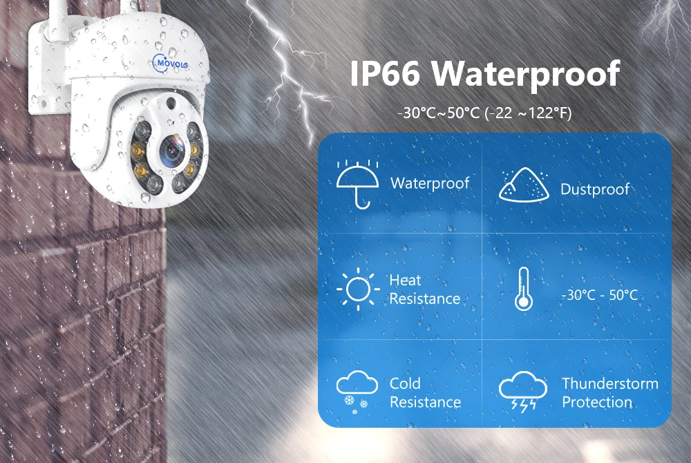 Movols H.265 3MP 5MP Wireless CCTV System Two Way Audio Waterproof PTZ WIFI IP Security Camera 10CH NVR Video Surveillance Kit