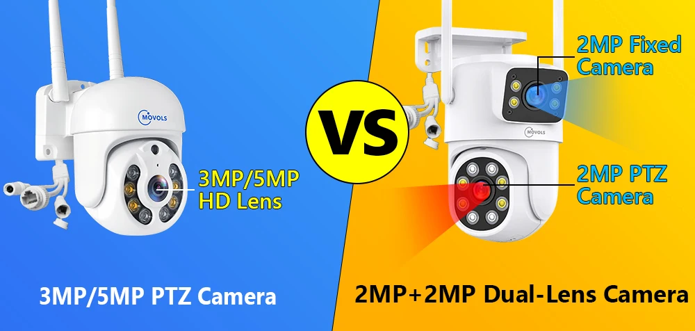 Movols H.265 3MP 5MP Wireless CCTV System Two Way Audio Waterproof PTZ WIFI IP Security Camera 10CH NVR Video Surveillance Kit