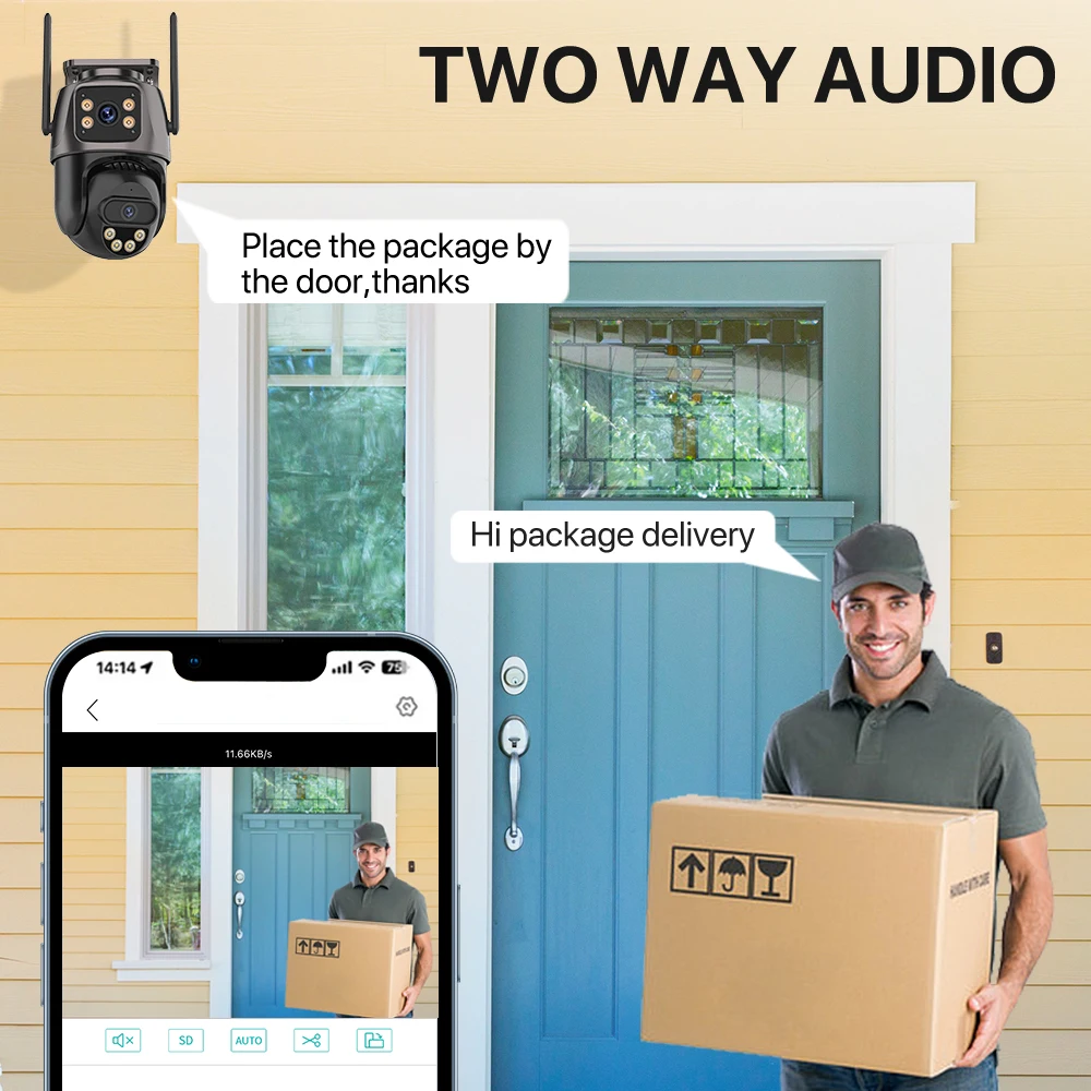 8CH 6MP Wireless Camera Dual Lens WIFI Security System Kit NVR Recorder Set IP Camera 2-Way Audio Video Surveillance System 8CH 6MP Wireless Camera Dual Lens WIFI Security System Kit NVR Recorder Set IP Camera 2-Way Audio Video Surveillance System