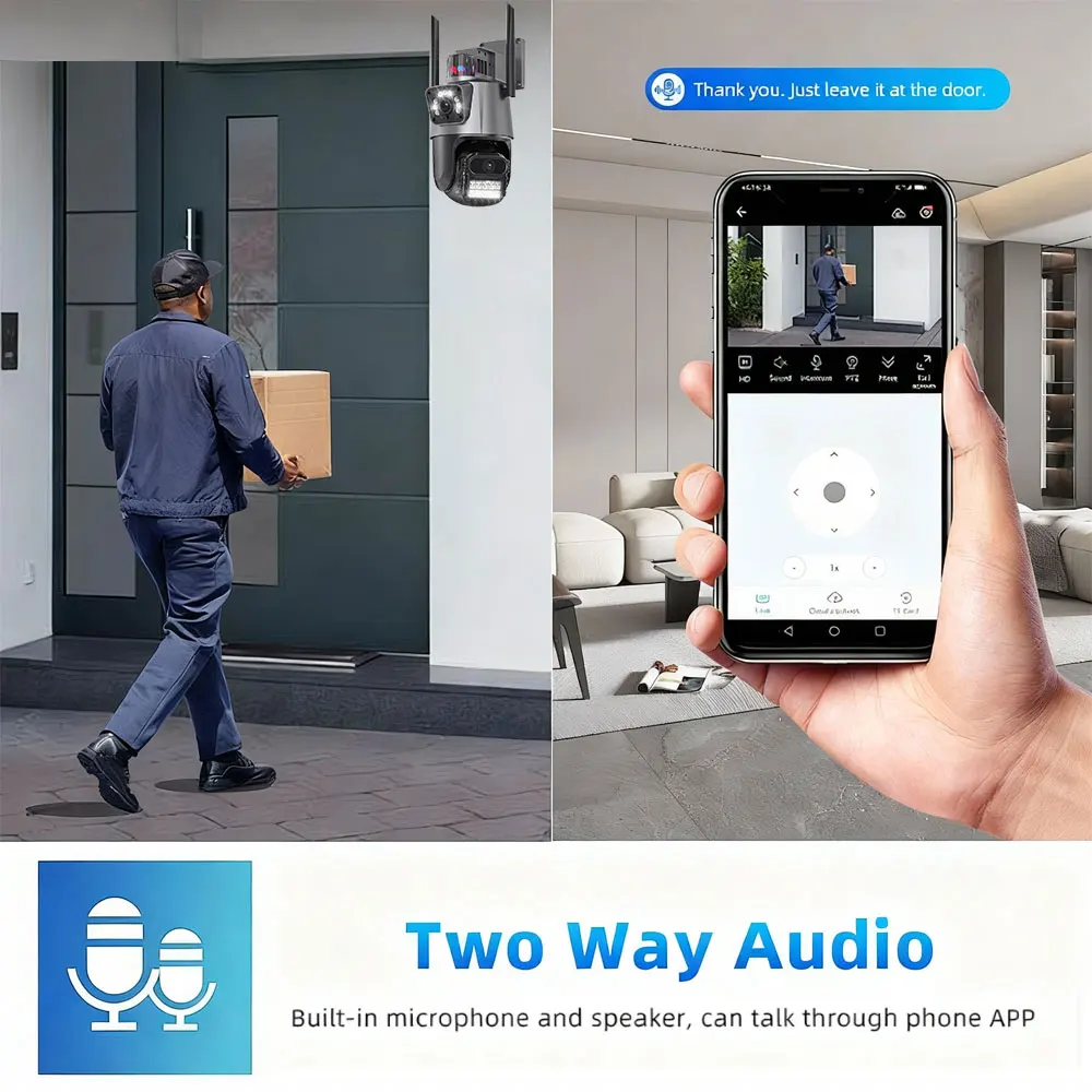 Icsee 8MP Outdoor PTZ Rotate Camera Wireless Security System Smart Wifi NVR Kit 4K Camera NVR Kit 8CH 5MP WiFi NVR