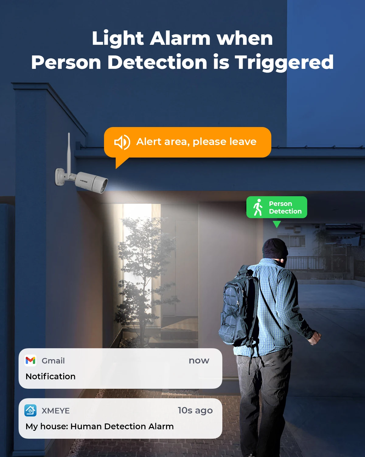 H.view 8CH 5mp Wireless Wifi Camera Security System CCTV Camera Video Surveillance Kit NVR Indoor Outdoor Two-Way Audio Xmeye