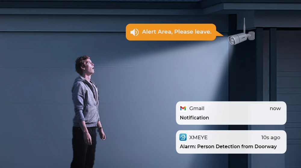 H.view 8CH 5mp Wireless Wifi Camera Security System CCTV Camera Video Surveillance Kit NVR Indoor Outdoor Two-Way Audio Xmeye