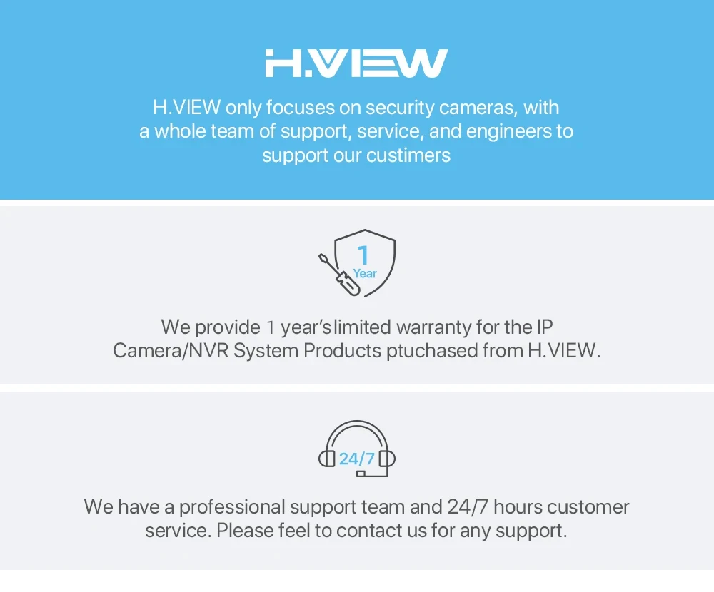 H.view 8CH 5mp Wireless Wifi Camera Security System CCTV Camera Video Surveillance Kit NVR Indoor Outdoor Two-Way Audio Xmeye