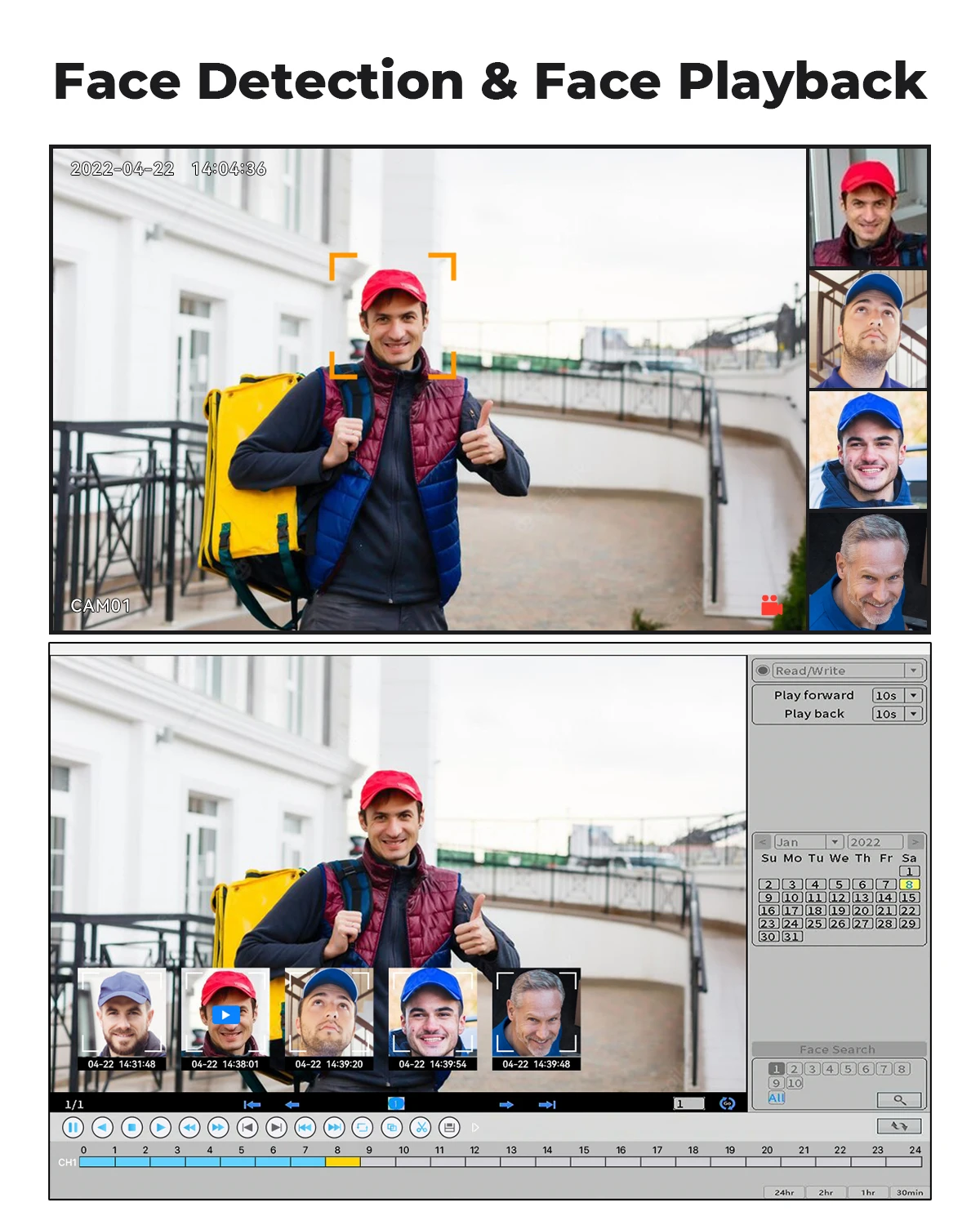 H.view 8CH 5mp Wireless Wifi Camera Security System CCTV Camera Video Surveillance Kit NVR Indoor Outdoor Two-Way Audio Xmeye