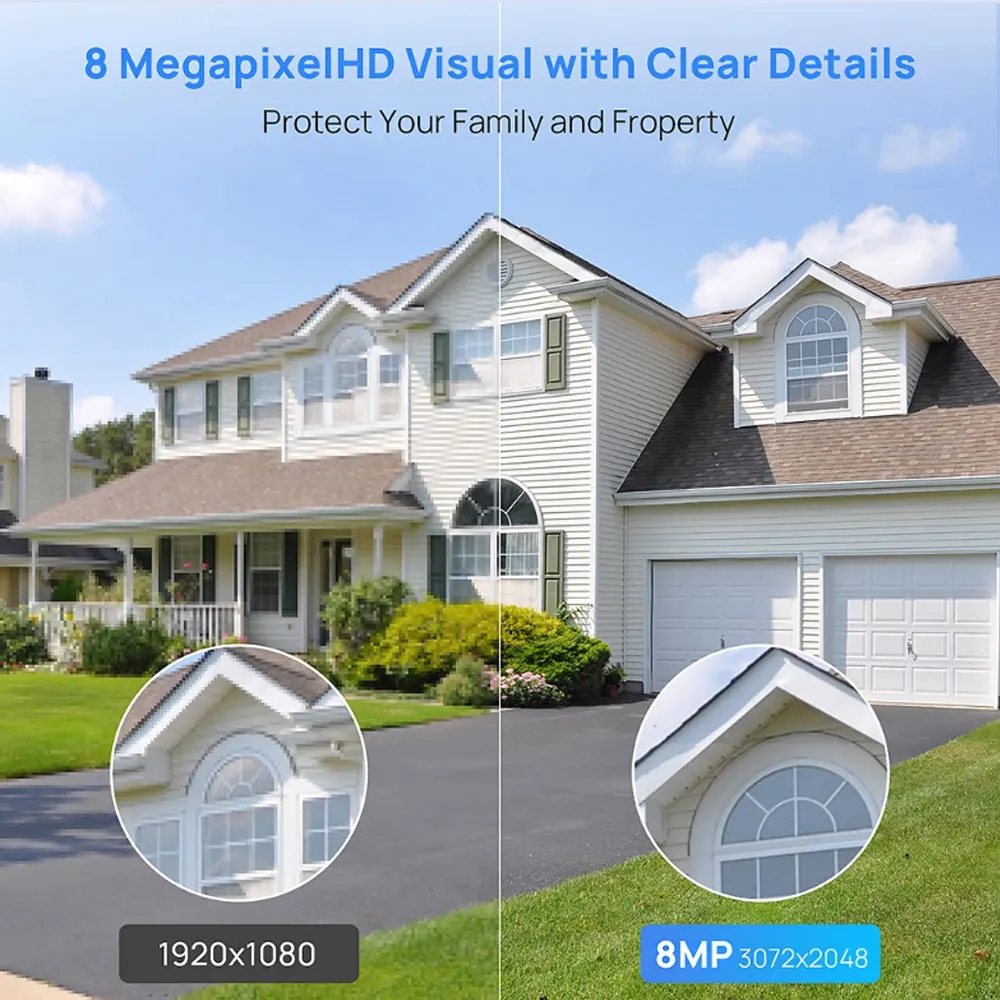 10CH 8MP 4K POE NVR Kit Dual Lens PTZ Two-Way Audio H.265 IP Security Camera System for Outdoor Video Surveillance XMeye