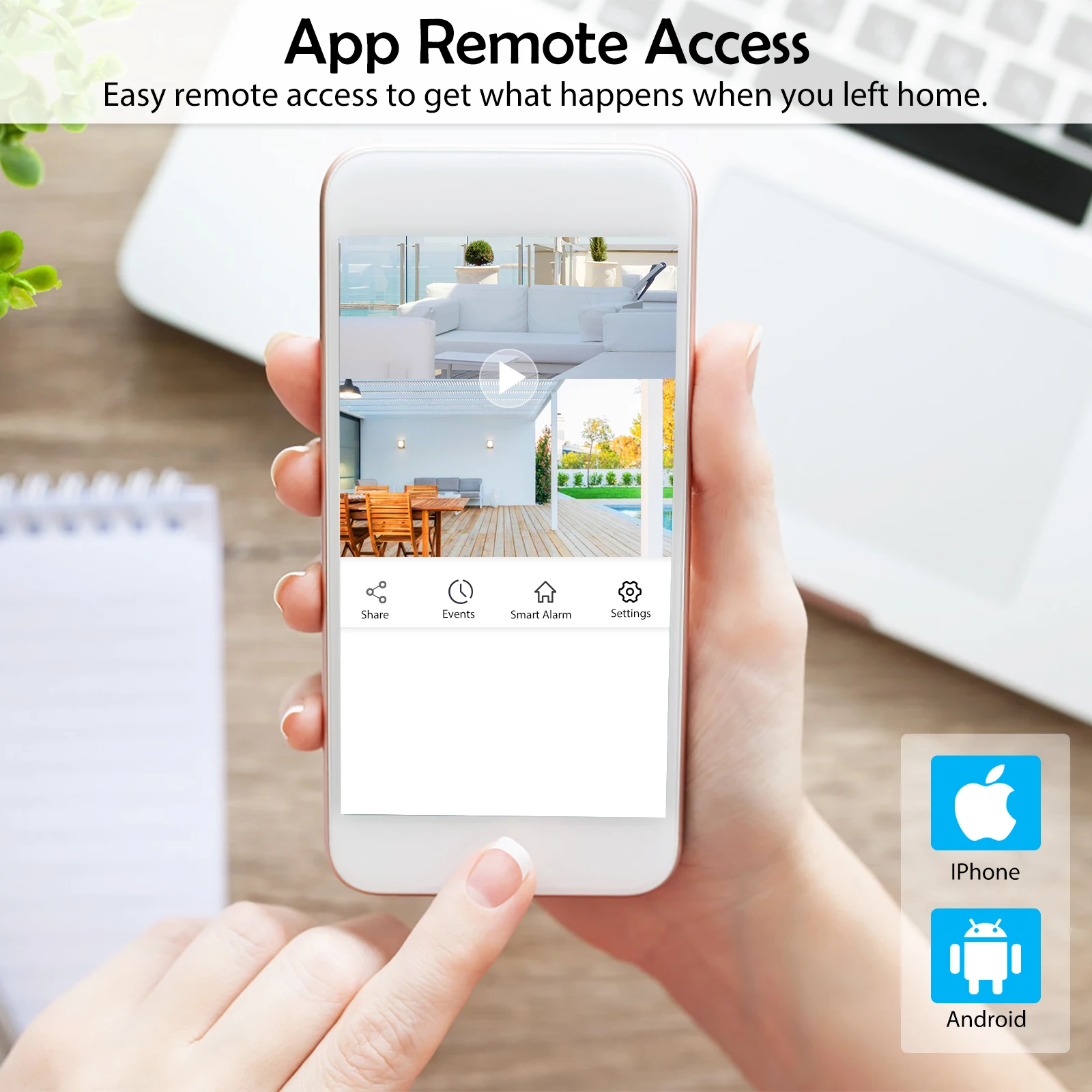 Gadinan Outdoor PTZ NVR Security Video Surveillance Kit 6MP POE Dual Lens Security Camera Set Two Way Audio Surveillance System