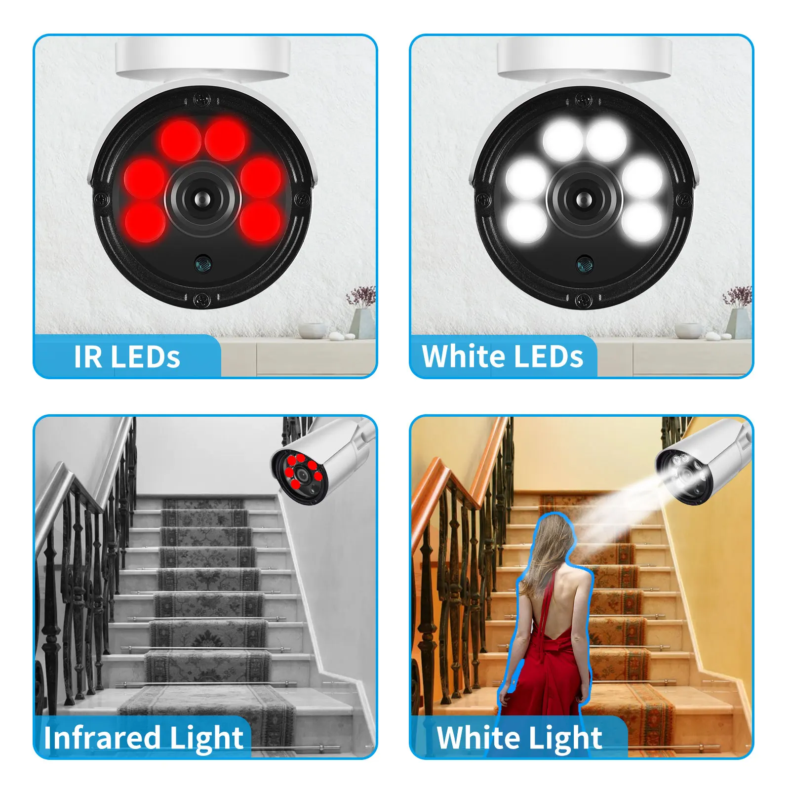 Gadinan 4K Security Camera System Ultra HD 8MP POE NVR Audio Face Detect Color Night Vision CCTV Video Kit Surveillance Set Gadinan 4K Security Camera System Ultra HD 8MP POE NVR Audio Face Detect Color Night Vision CCTV Video Kit Surveillance Set