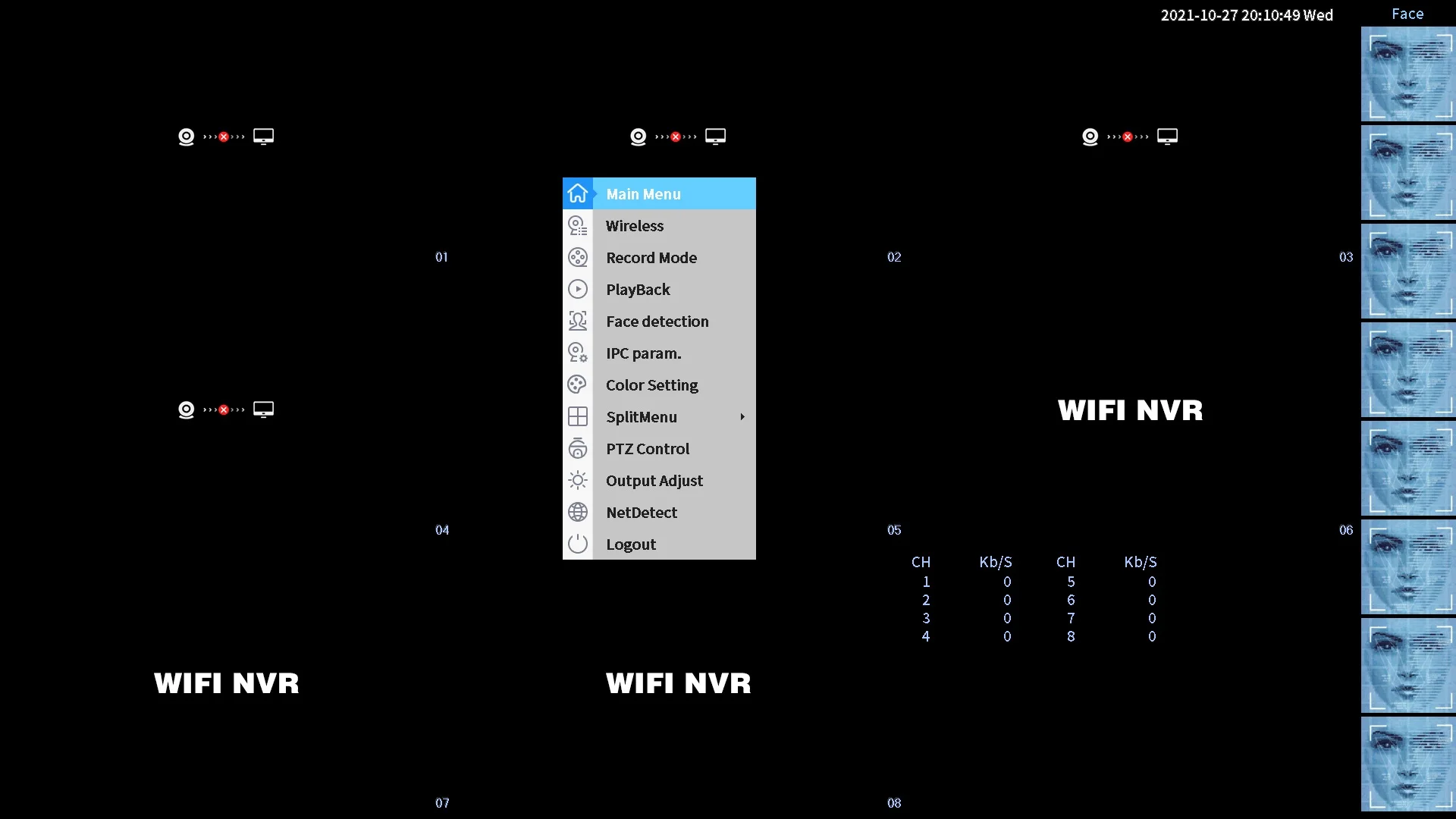 Gadinan 3MP Outdoor WiFi Camera Kit 2.8mm AI Face Detect Audio Security CCTV Humanoid Detection NVR Video Surveillance System