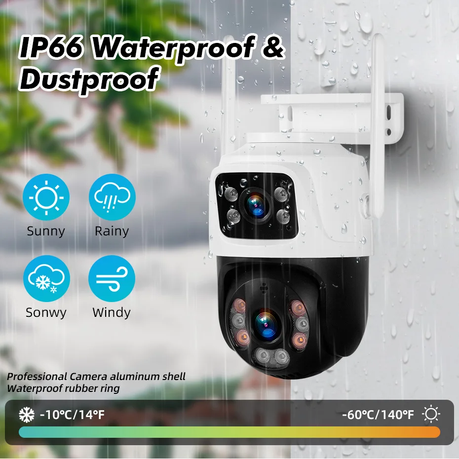 FUERS 7 inch NVRScreen 8CH Wireless NVR Security Outdoor Camera WIFI System Kit H.265 Surveillance CCTV Audio Video Recorder