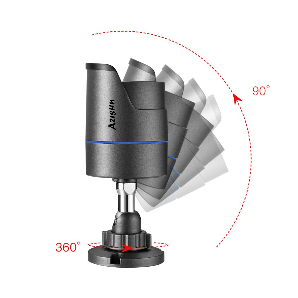 AZISHN 4K 8MP Video Surveillance Set 8CH POE NVR kit AI Human Detection IP Camera Indoor Outdoor Audio Recorder Security System