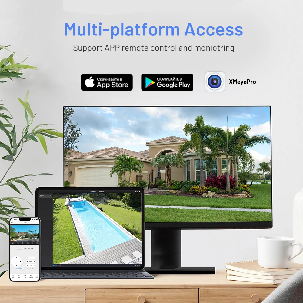 8CH CCTV HD Analog Camera DVR System with TVI Audio 4CH AHD 5MP XVR 2MP HD Analog Security Camera Digital Video Recorder Kit