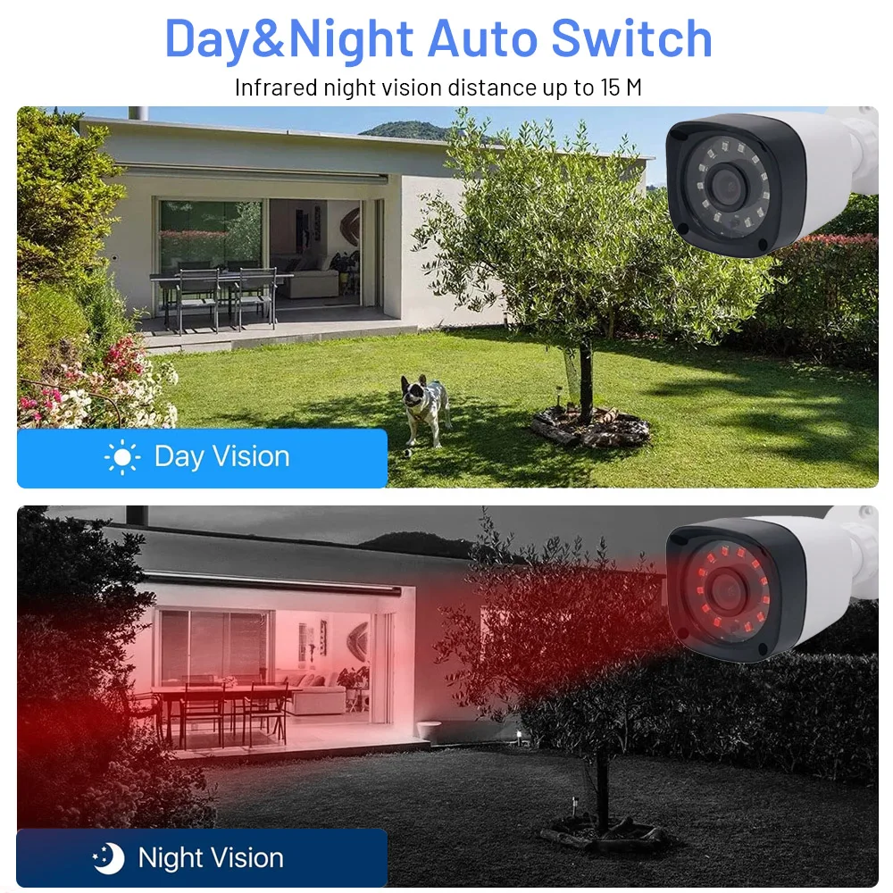 8CH CCTV HD Analog Camera DVR System with TVI Audio 4CH AHD 5MP XVR 2MP HD Analog Security Camera Digital Video Recorder Kit