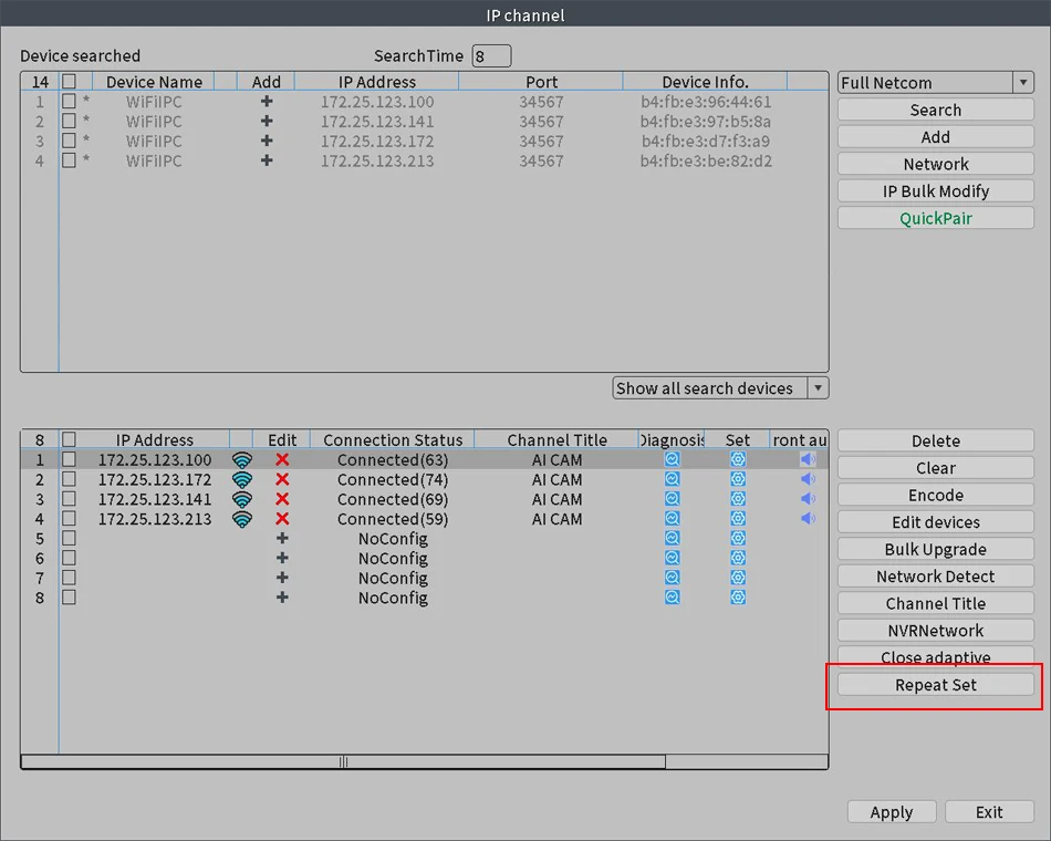 Smar 8CH NVR 5MP Wireless Camera Kit Ai Humman Detect Outdoor 3MP PTZ WiFi Night Vision CCTV Security Surveillance System ICsee
